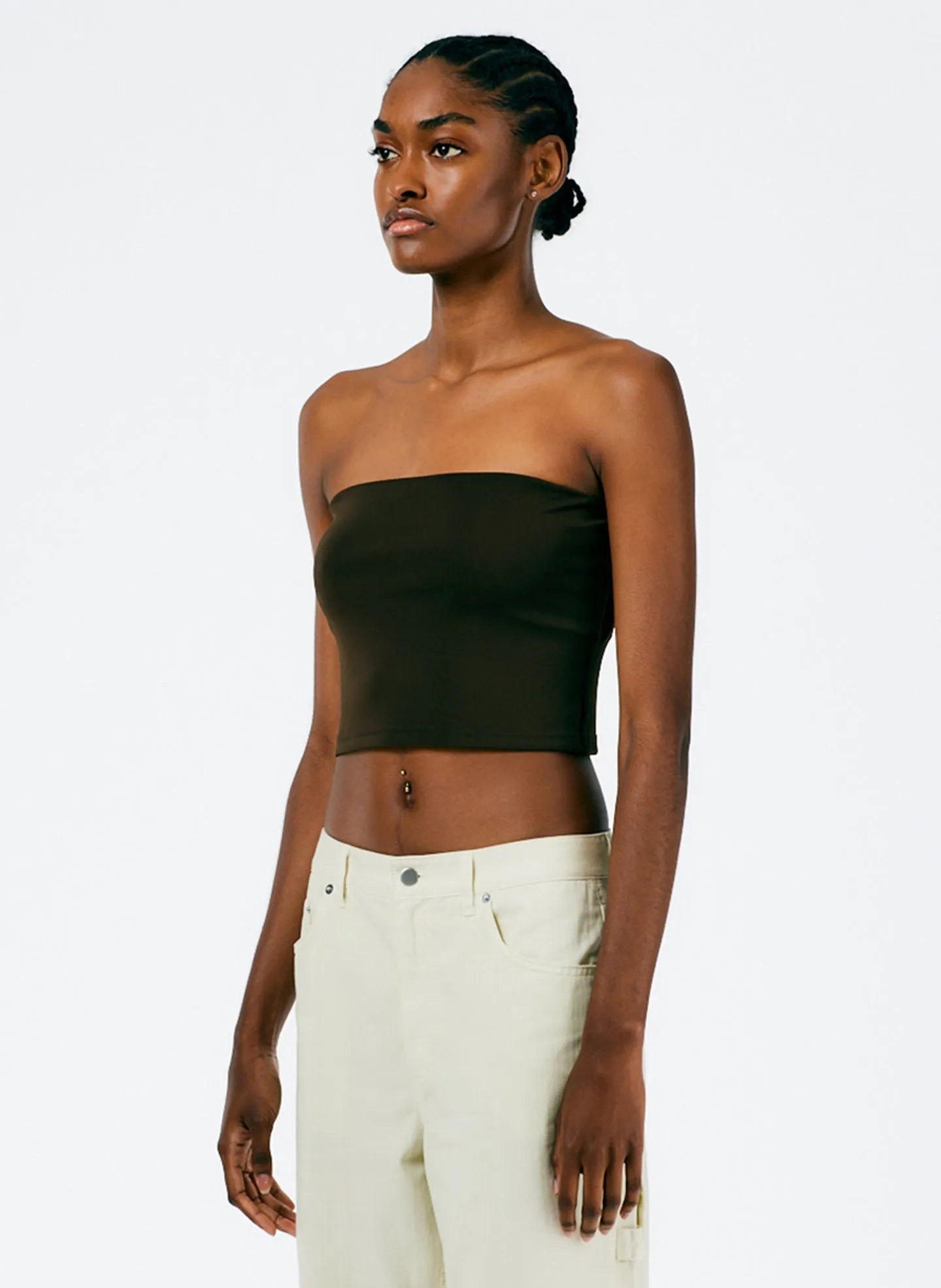 Harlow Jersey Tube Top sold by Tibi product image thumbnail 2
