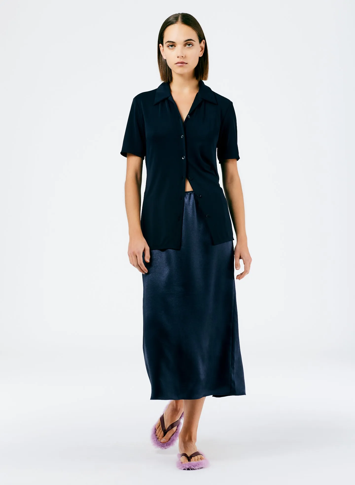 Summer Satin Slip Skirt sold by Tibi