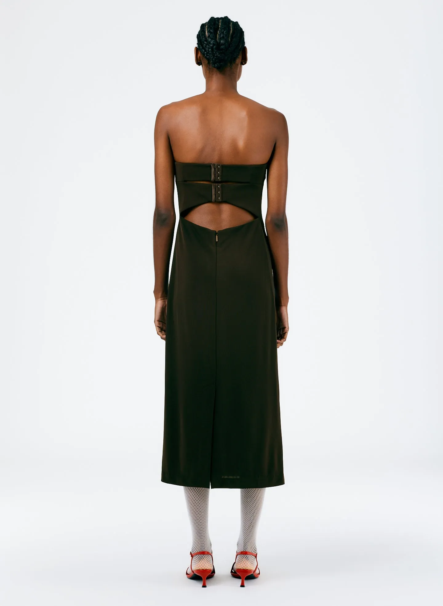 Harlow Jersey Strapless Midi Dress sold by Tibi product image thumbnail 3