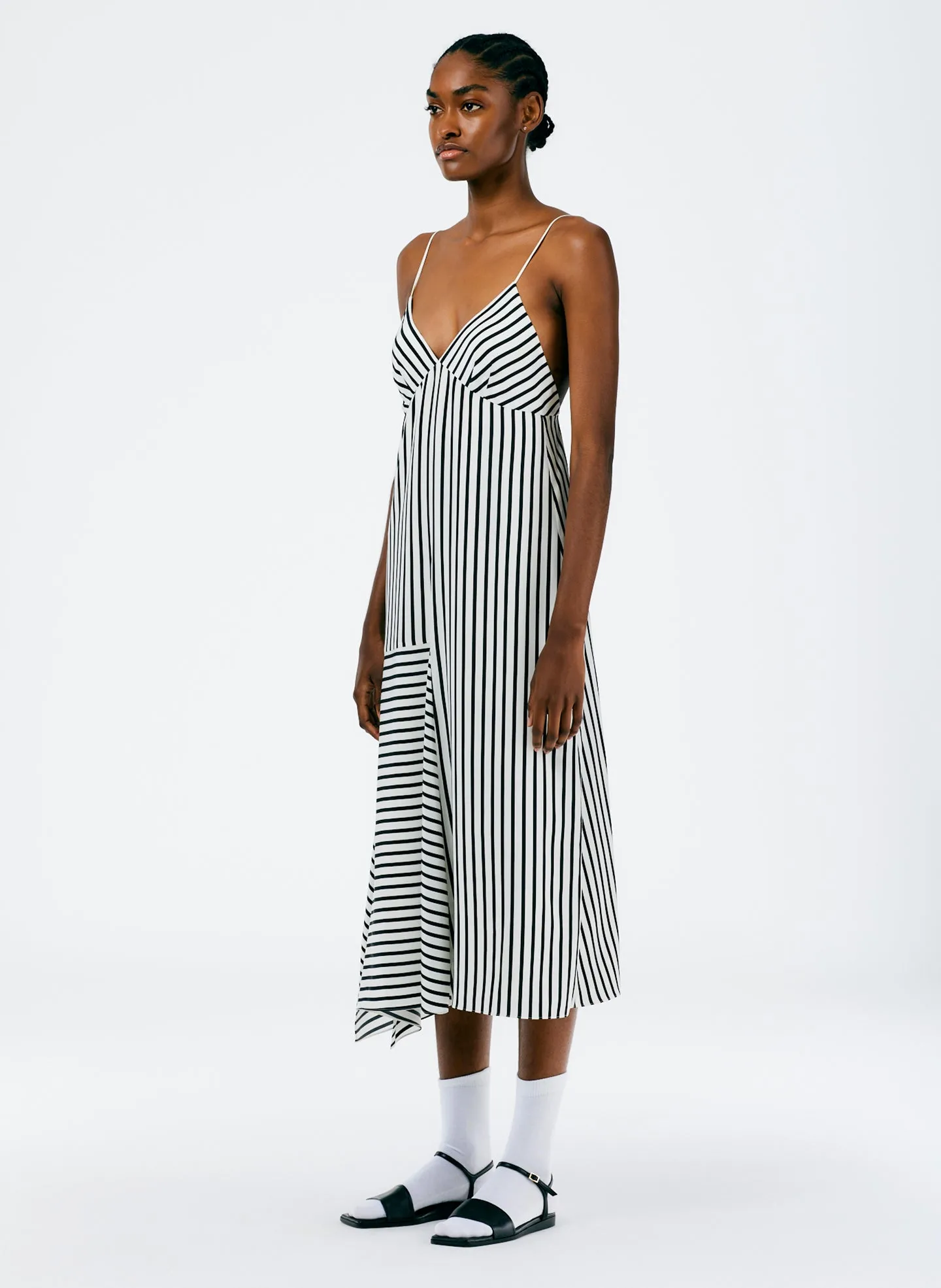 Identity Stripe Cami Dress sold by Tibi product image thumbnail 2