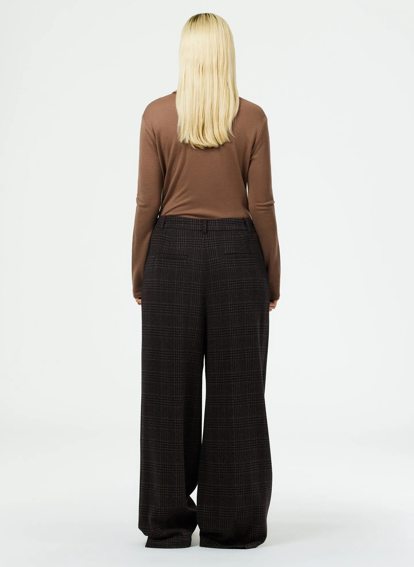 Lutz Knit Asymmetrical Pleat Stella Pant sold by Tibi product image thumbnail 4
