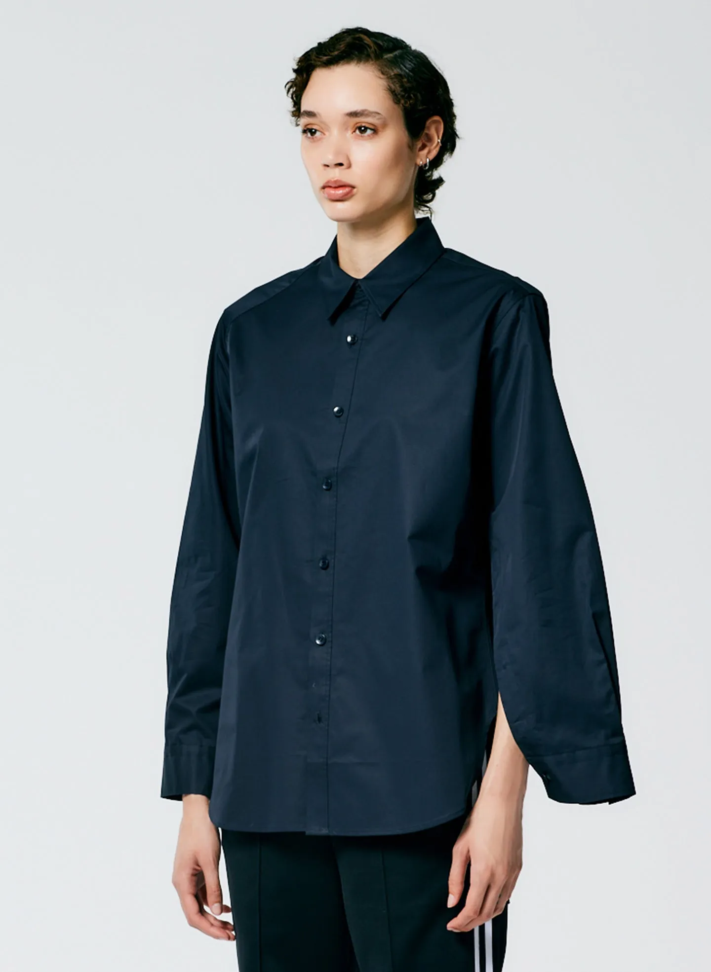 Eco Poplin Shirt With Inseam Vent sold by Tibi product image thumbnail 4