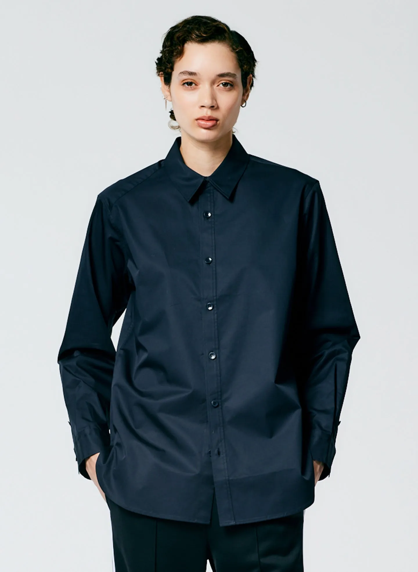 Eco Poplin Shirt With Inseam Vent sold by Tibi product image thumbnail 2
