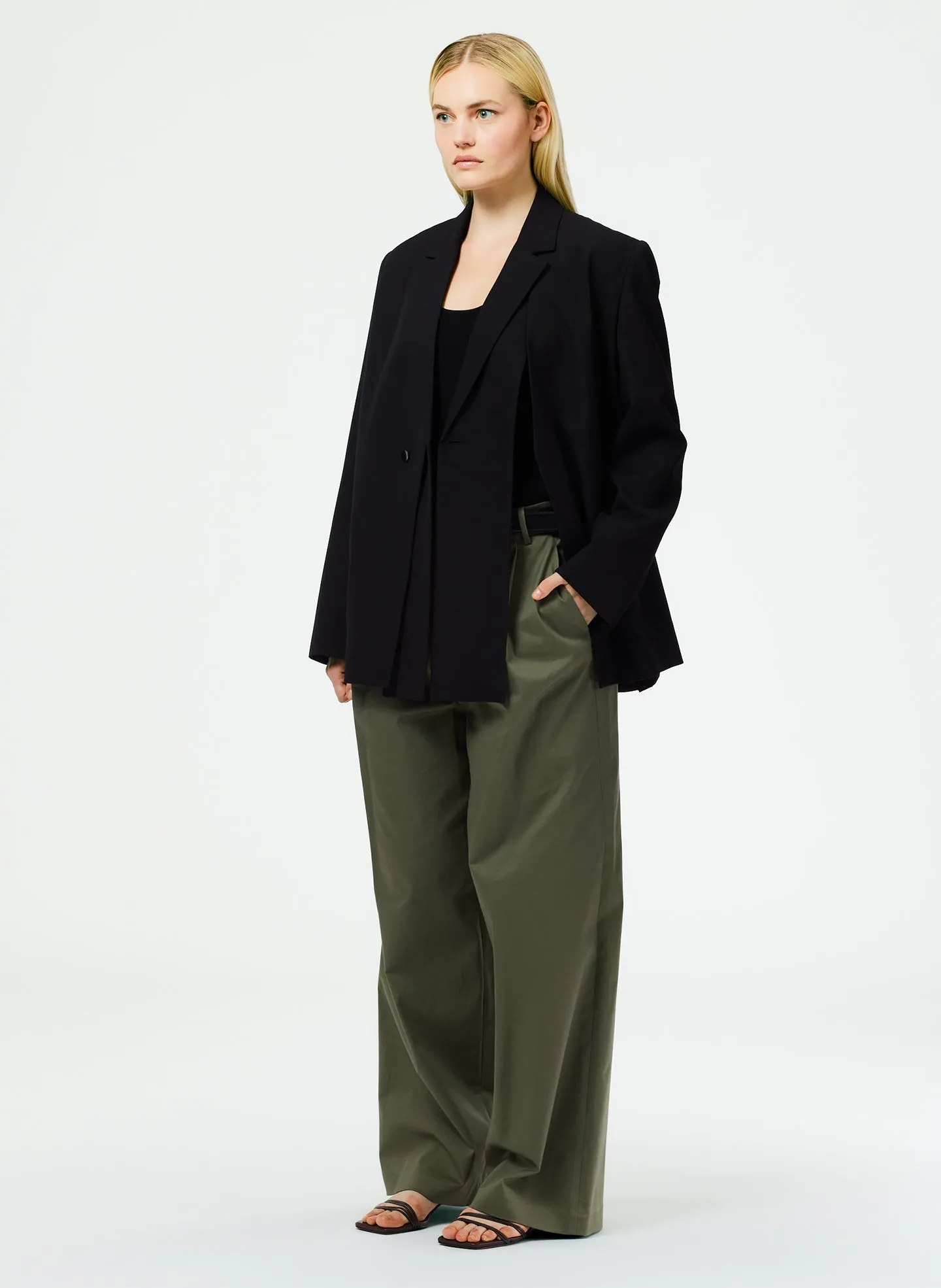 Refined Wool Tricotine Suiting Blazer sold by Tibi product image thumbnail 2