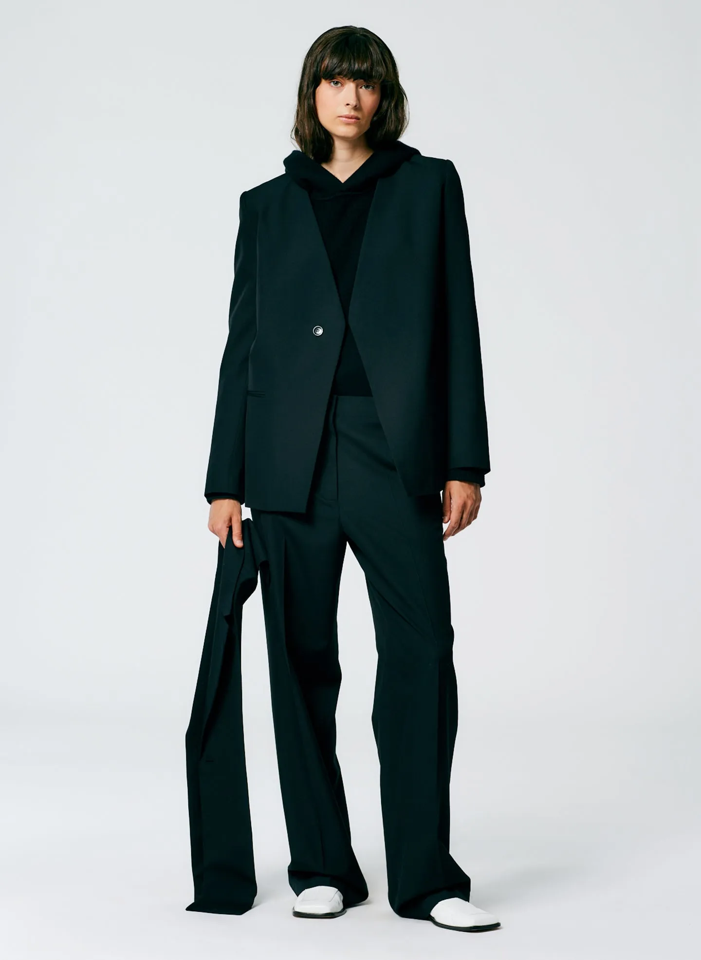 Refined Wool Tricotine Suiting Blazer sold by Tibi product image thumbnail 3