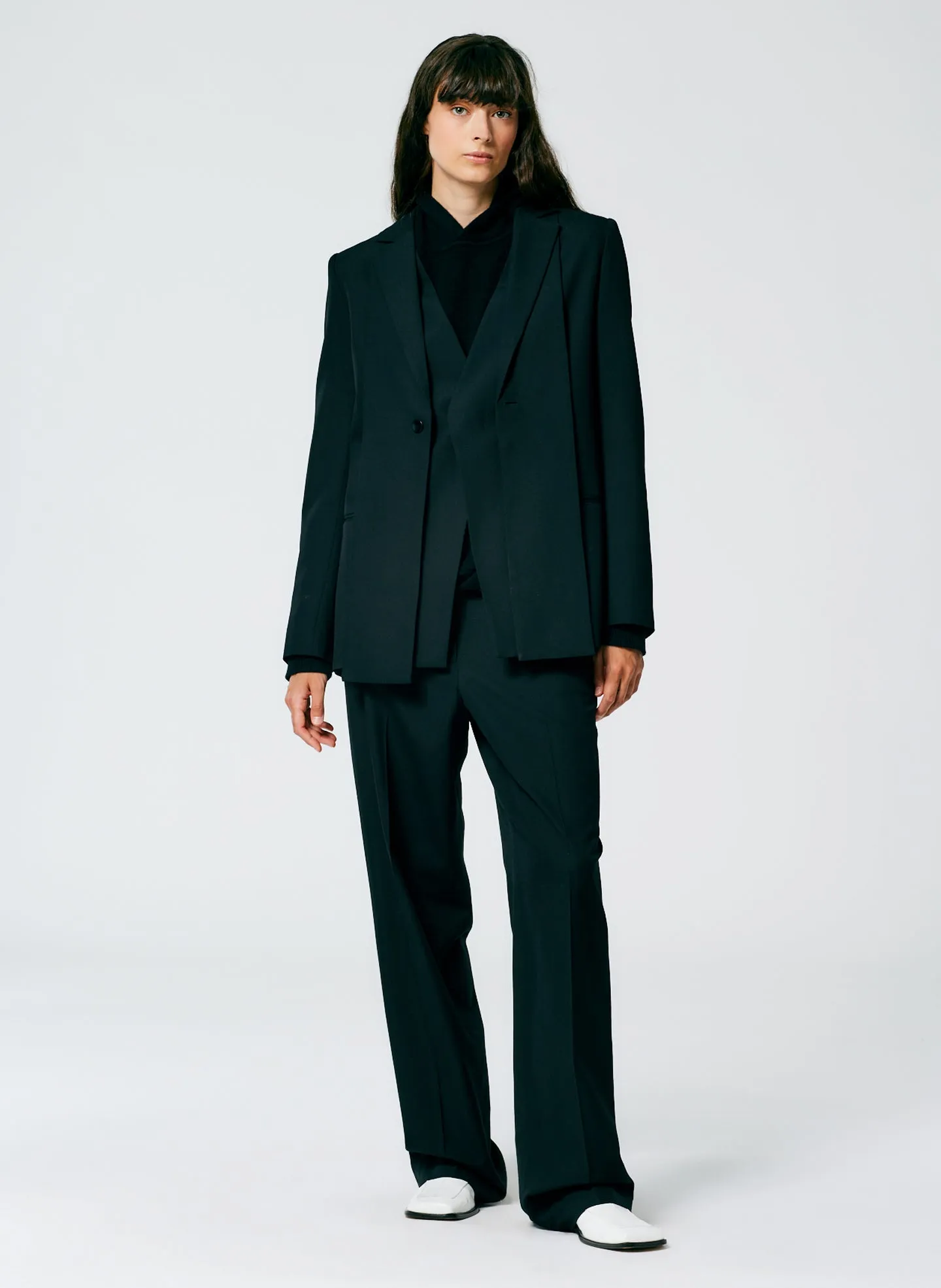 Refined Wool Tricotine Suiting Blazer sold by Tibi product image thumbnail 4