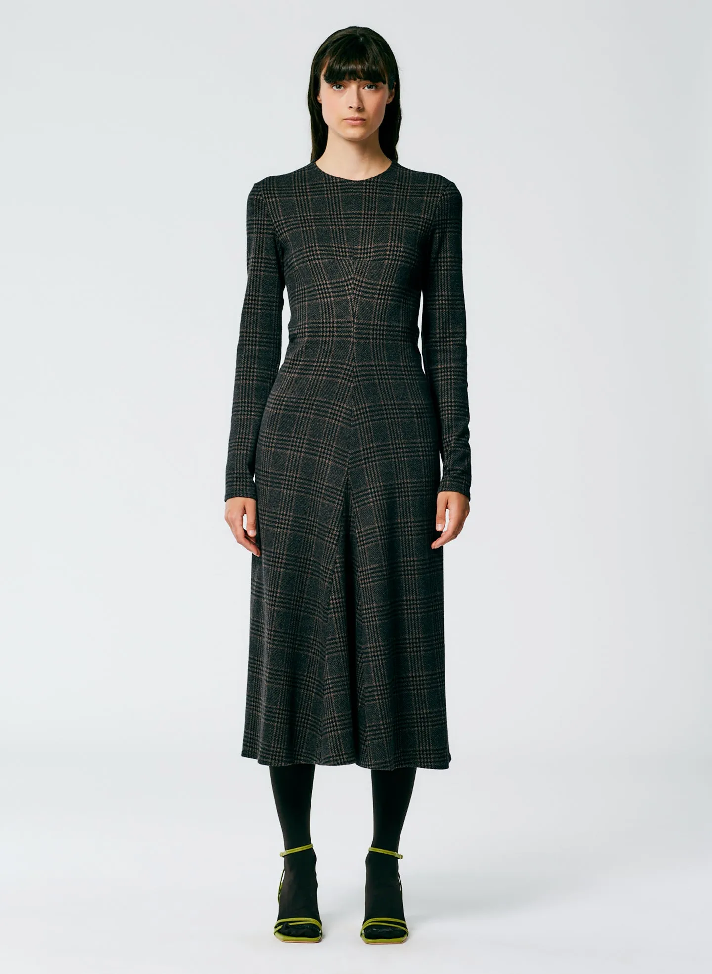 Lutz Knit Midi Godet Dress sold by Tibi