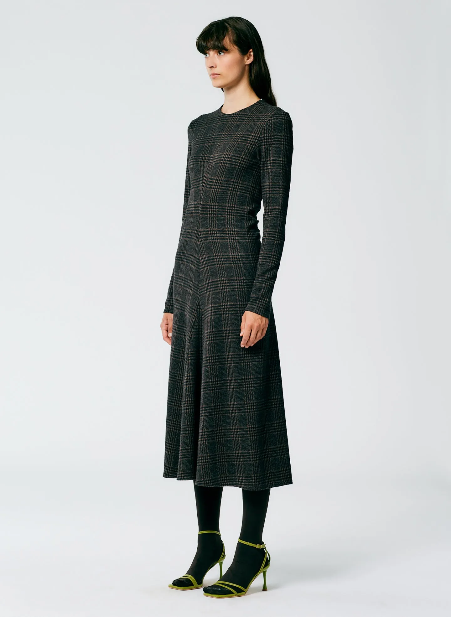 Lutz Knit Midi Godet Dress sold by Tibi product image thumbnail 3
