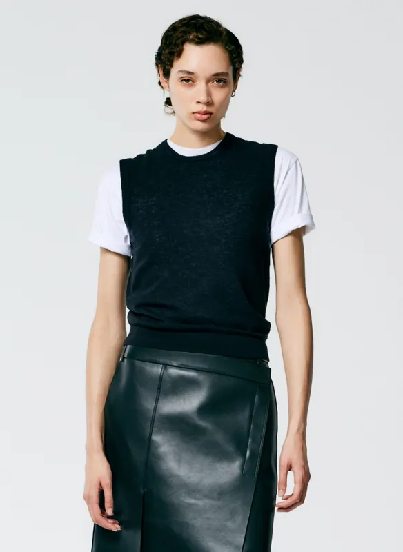 Skinlike Mercerized Wool Sleeveless Sweater sold by Tibi