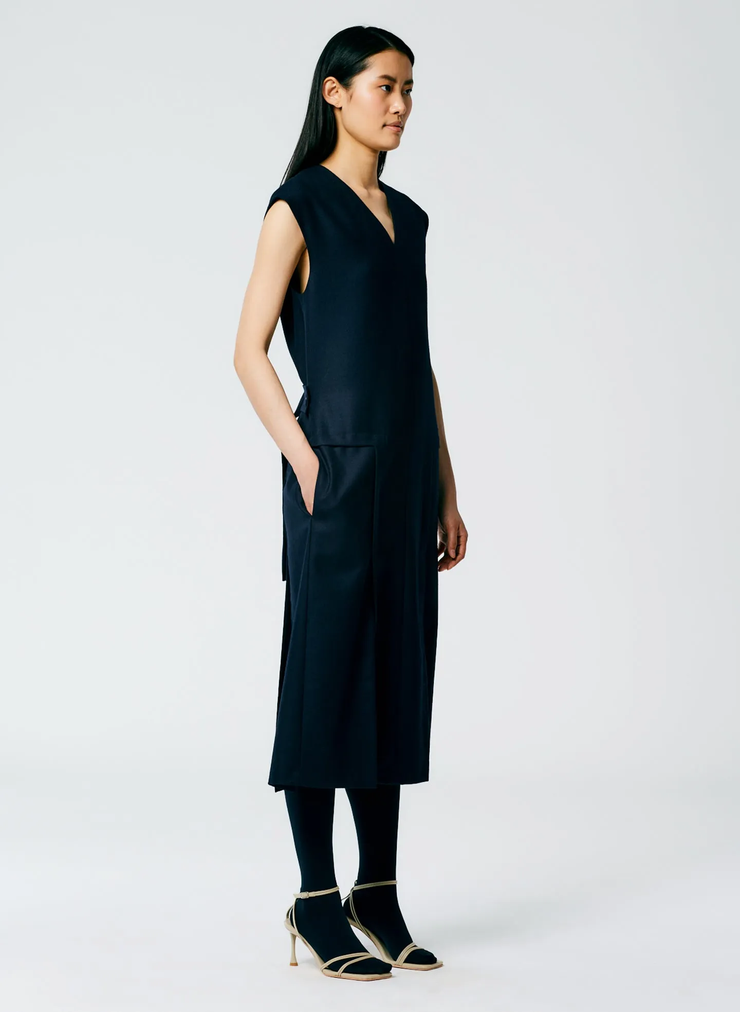 Superfine Wool Flannel Paneled Dress sold by Tibi product image thumbnail 2