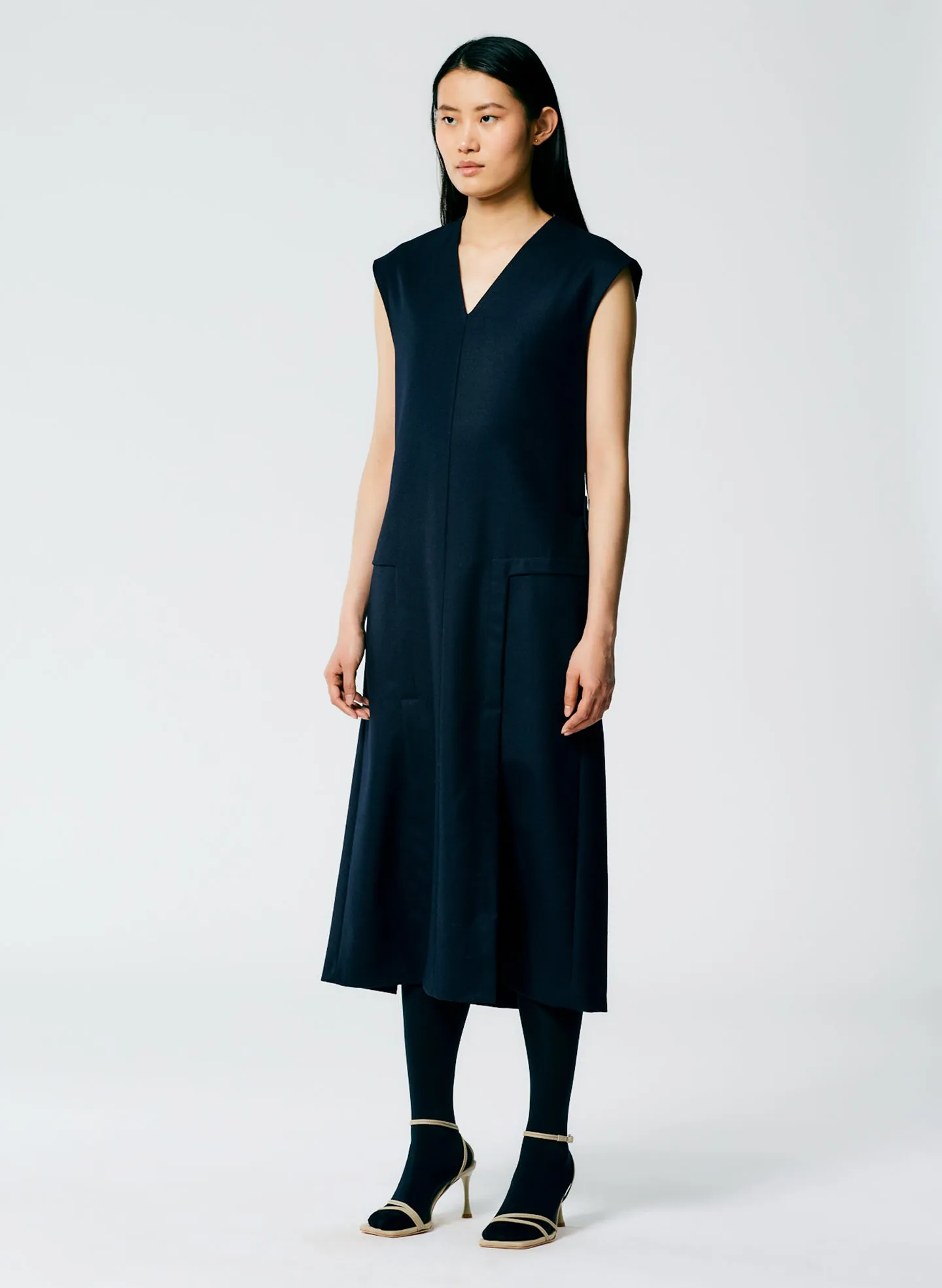 Superfine Wool Flannel Paneled Dress sold by Tibi product image thumbnail 3