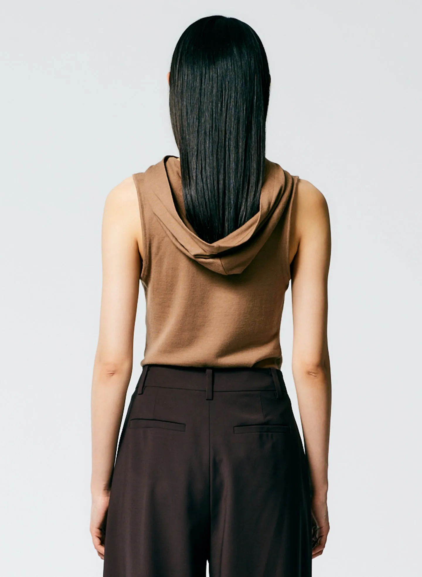 Wool Jersey Hoodie Tunic Top sold by Tibi product image thumbnail 4