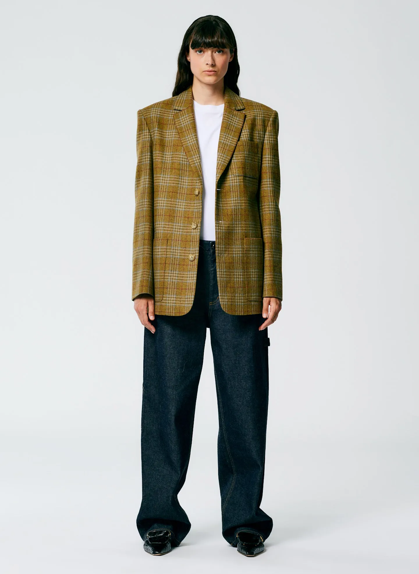 Hopper Plaid Dennis Blazer sold by Tibi product image thumbnail 3