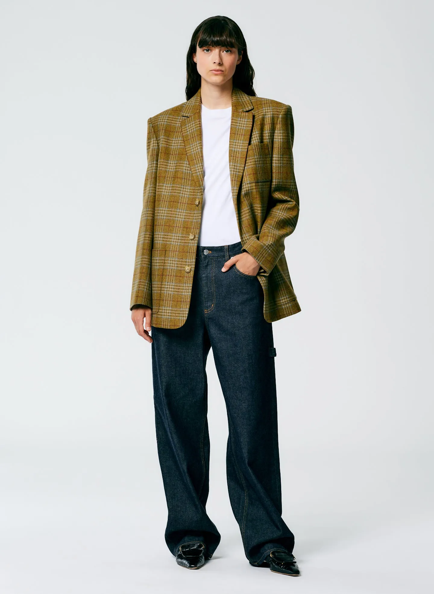 Hopper Plaid Dennis Blazer sold by Tibi