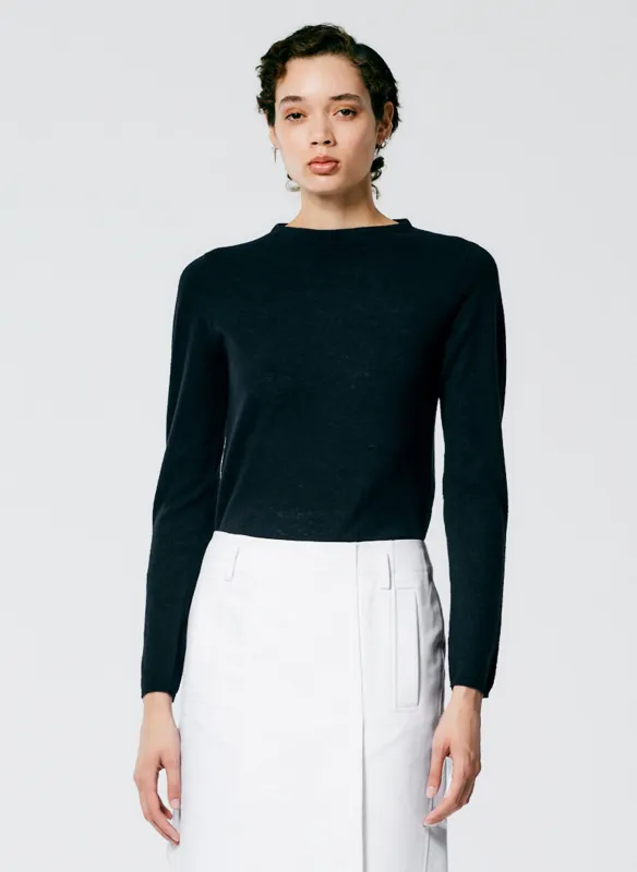 Skinlike Mercerized Wool Soft Sheer Pullover made by Tibi