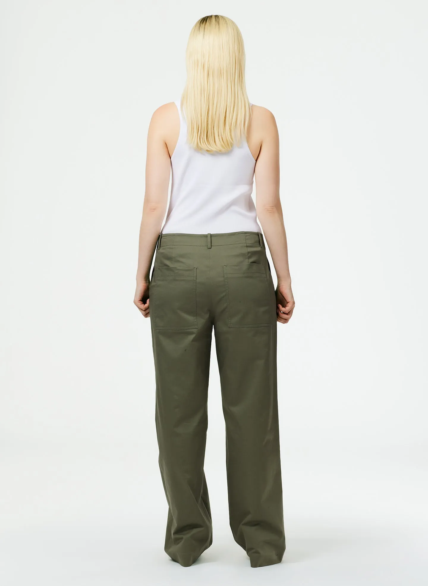 Chino Rodney Straight Leg Trouser sold by Tibi product image thumbnail 2