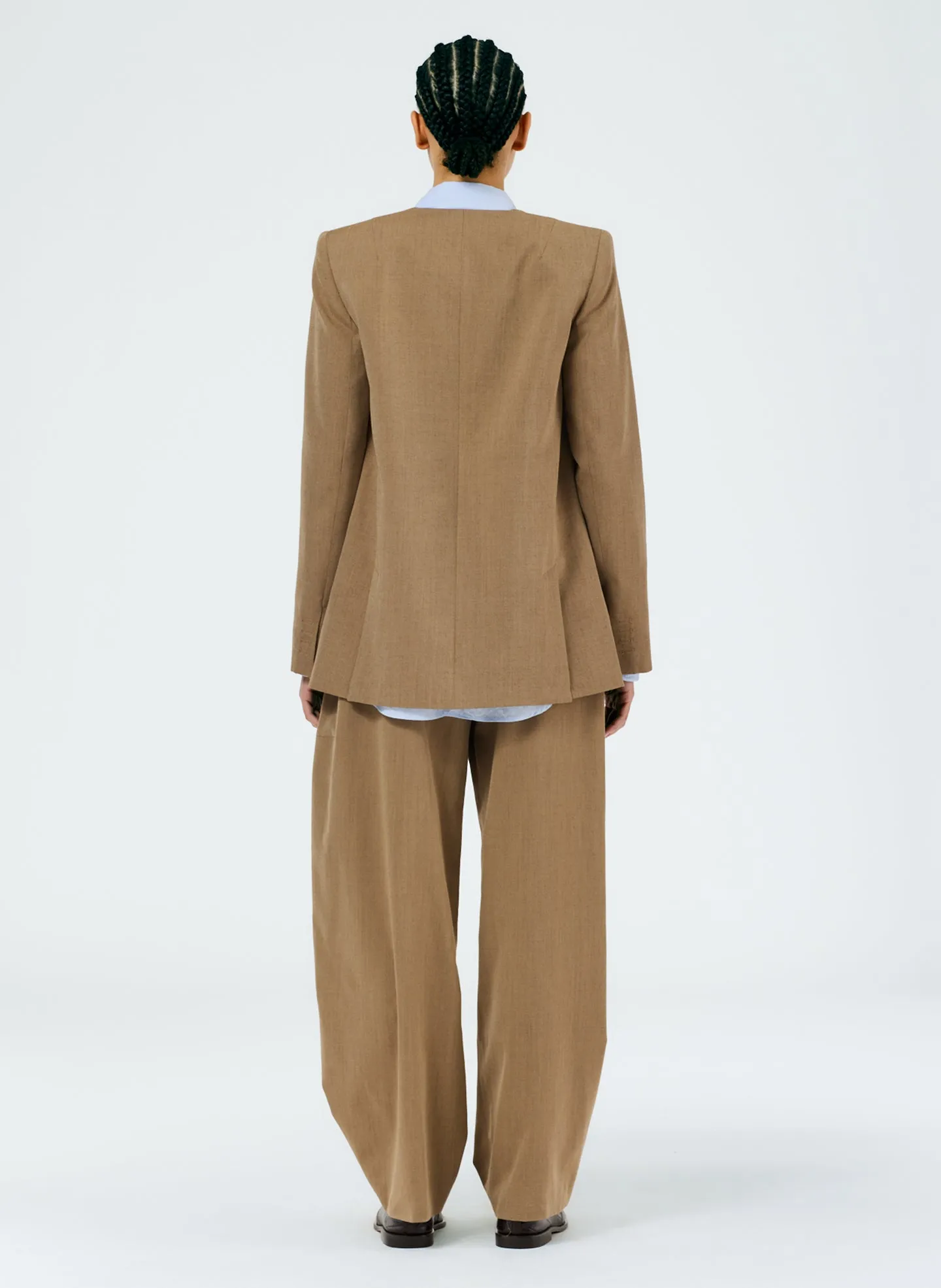 Refined Wool Tricotine Suiting Blazer sold by Tibi product image thumbnail 5