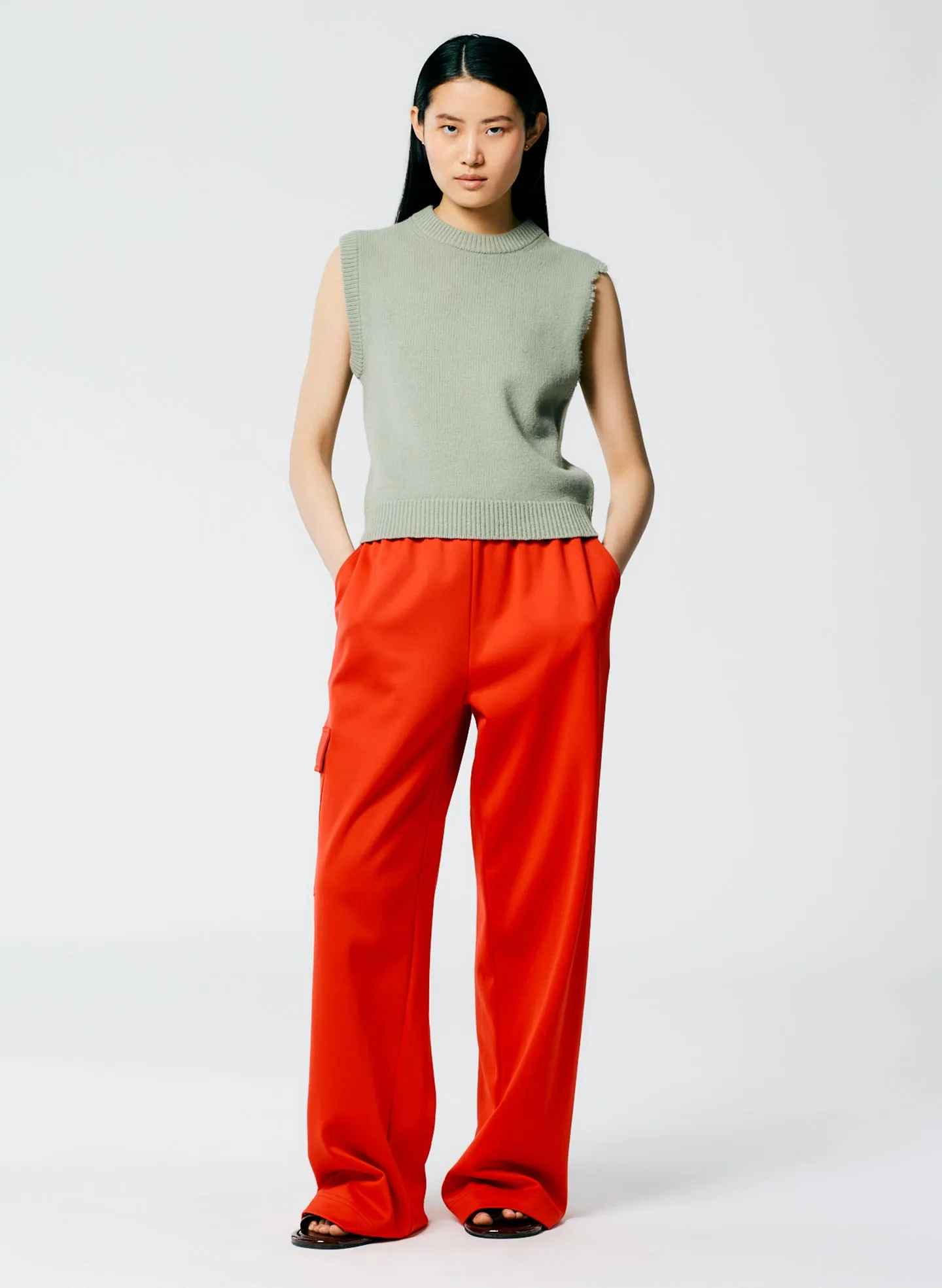 Soft Lambswool Distressed Vest sold by Tibi product image thumbnail 5