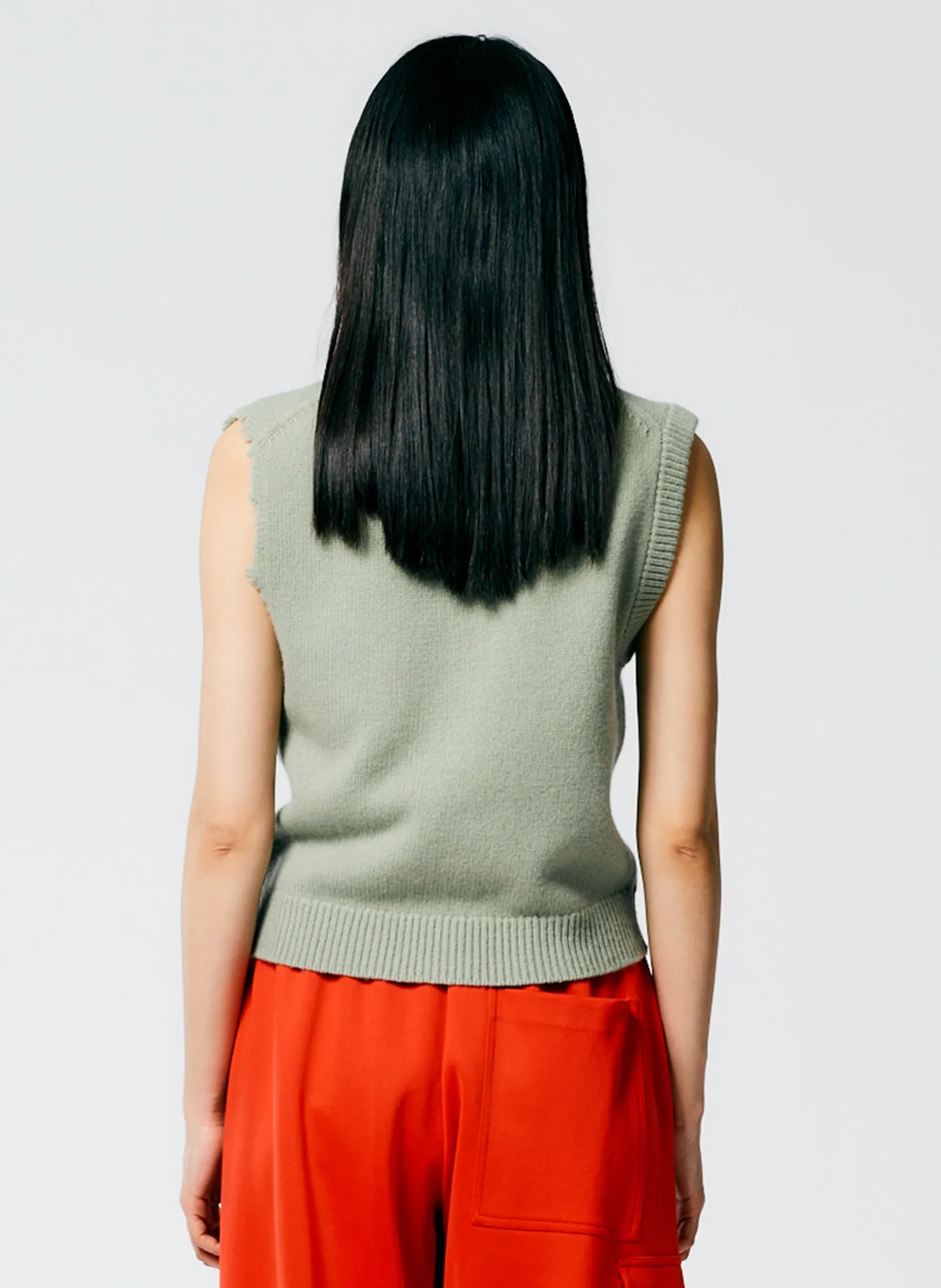 Soft Lambswool Distressed Vest sold by Tibi product image thumbnail 4