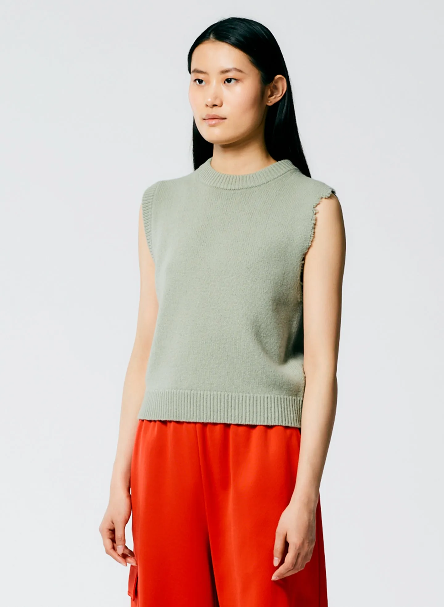 Soft Lambswool Distressed Vest sold by Tibi product image thumbnail 3