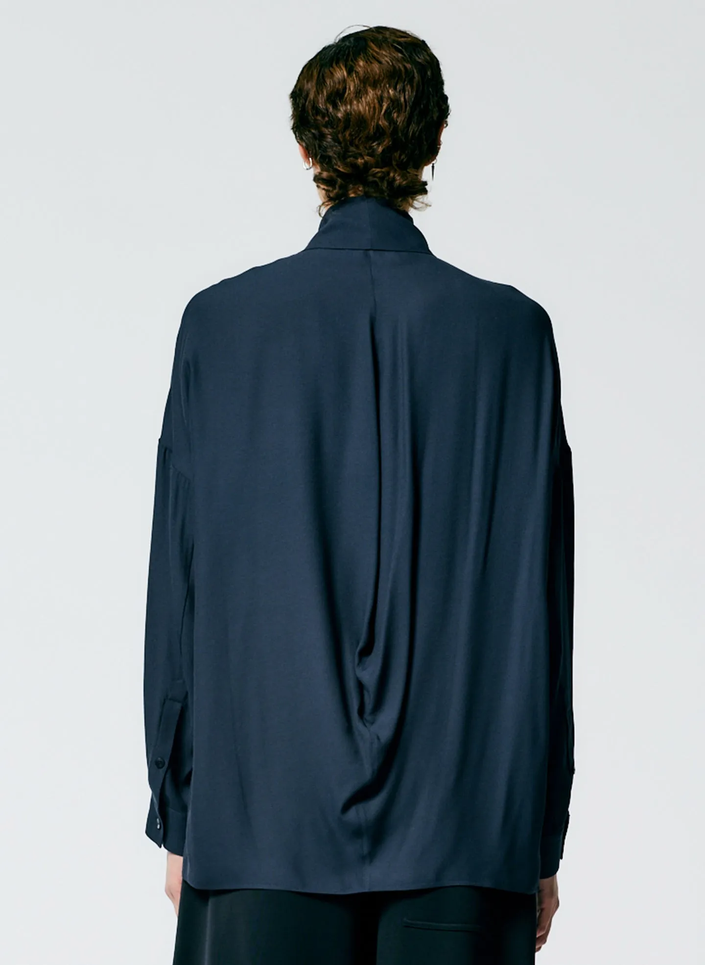 Feather Weight Eco Crepe Davenport Sculpted Shirt sold by Tibi product image thumbnail 3