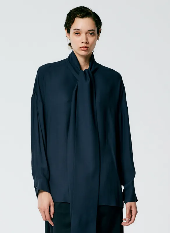 Feather Weight Eco Crepe Davenport Sculpted Shirt made by Tibi