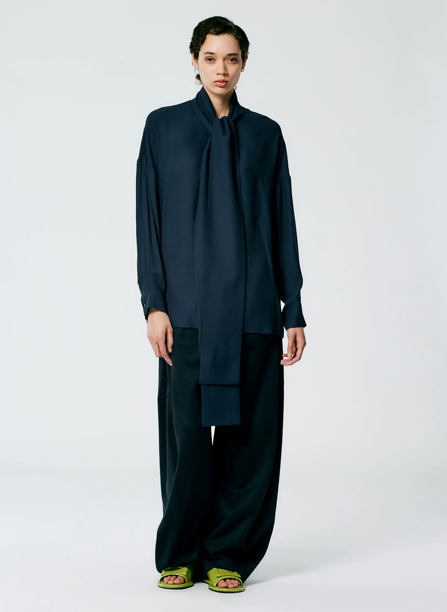 Feather Weight Eco Crepe Davenport Sculpted Shirt sold by Tibi product image thumbnail 4