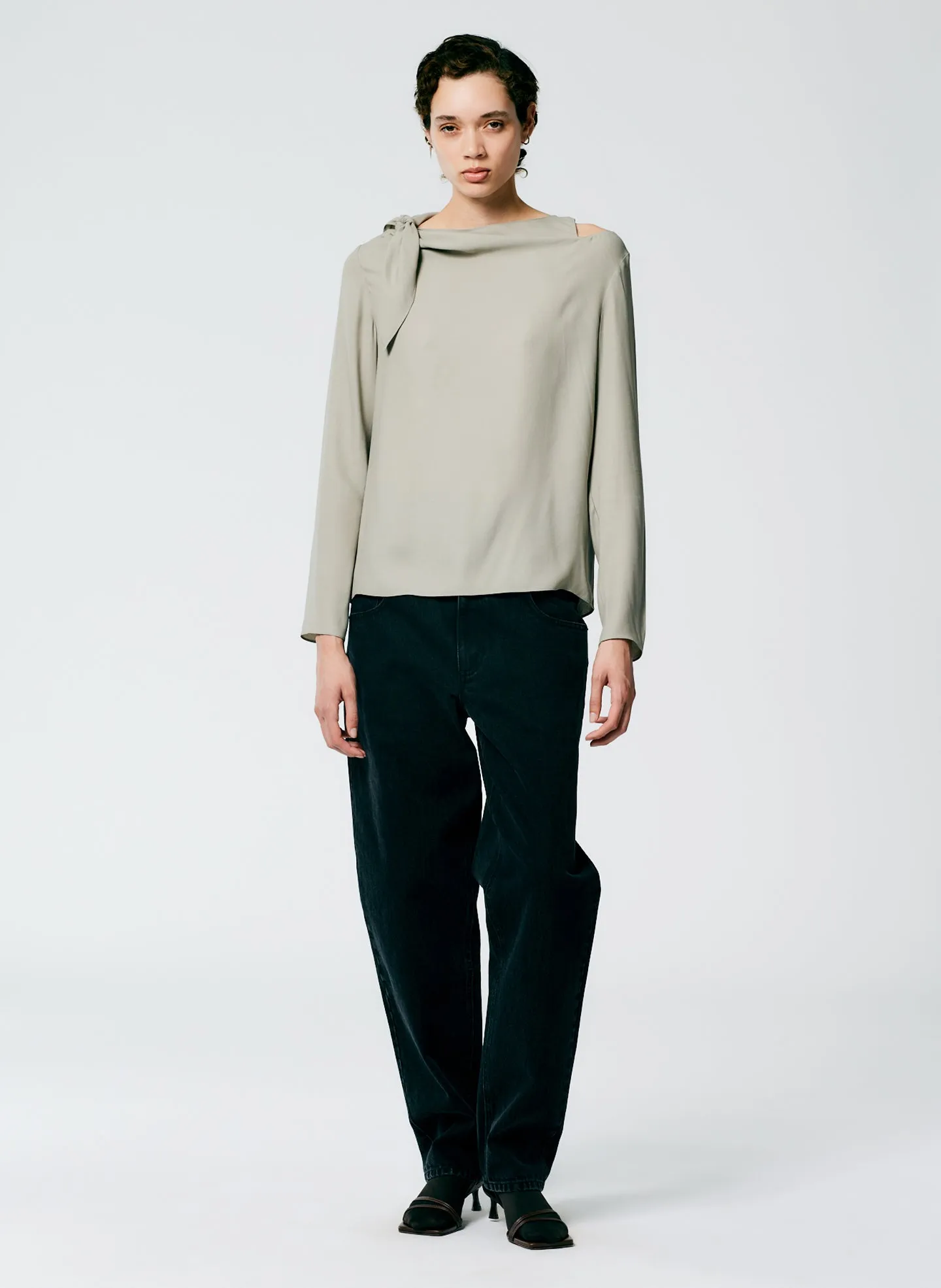 Feather Weight Eco Crepe Benedict Top sold by Tibi product image thumbnail 4