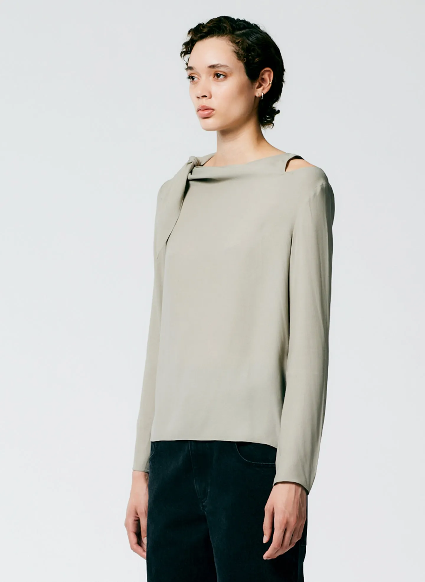 Feather Weight Eco Crepe Benedict Top sold by Tibi product image thumbnail 2