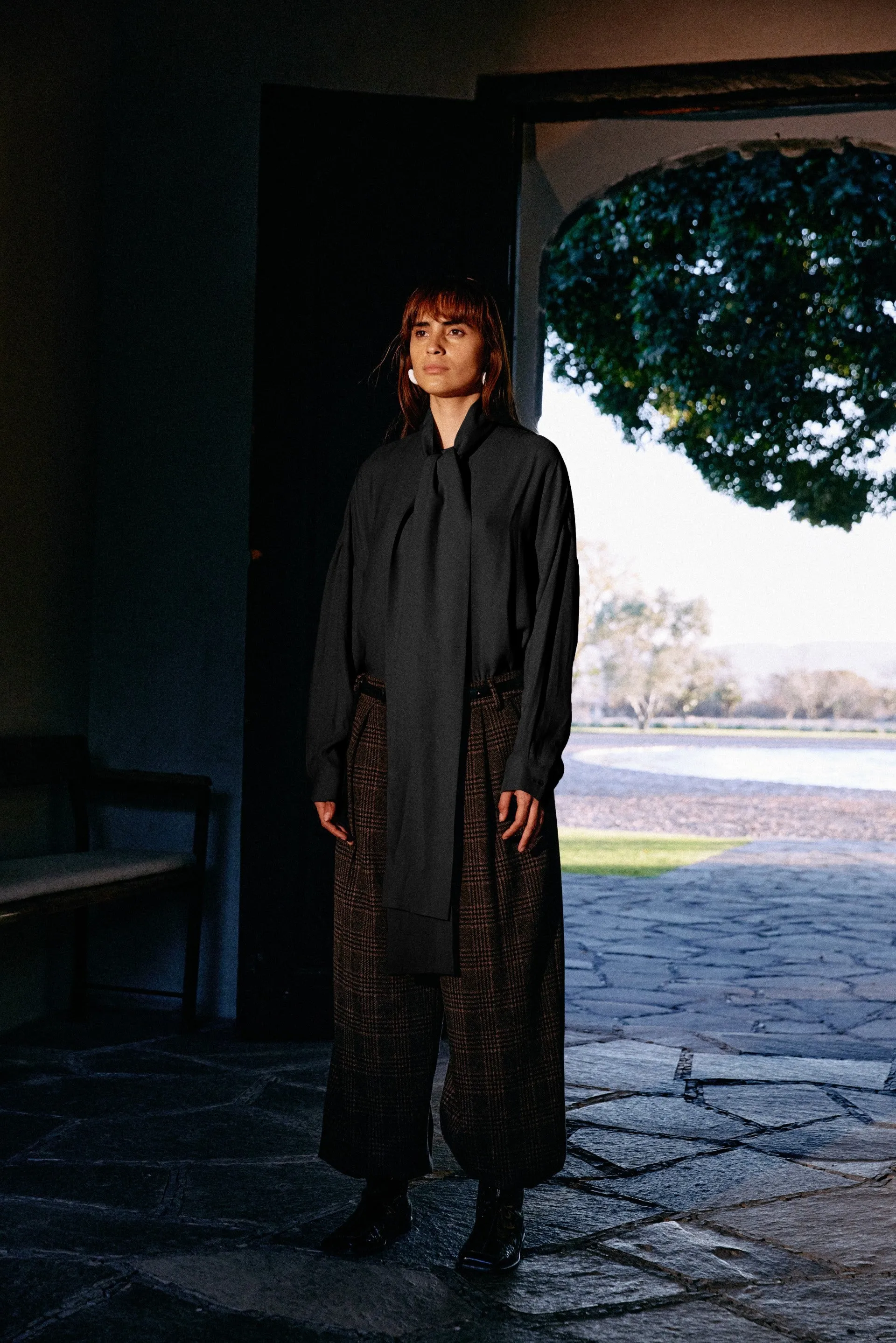 Feather Weight Eco Crepe Davenport Sculpted Shirt sold by Tibi product image thumbnail 2