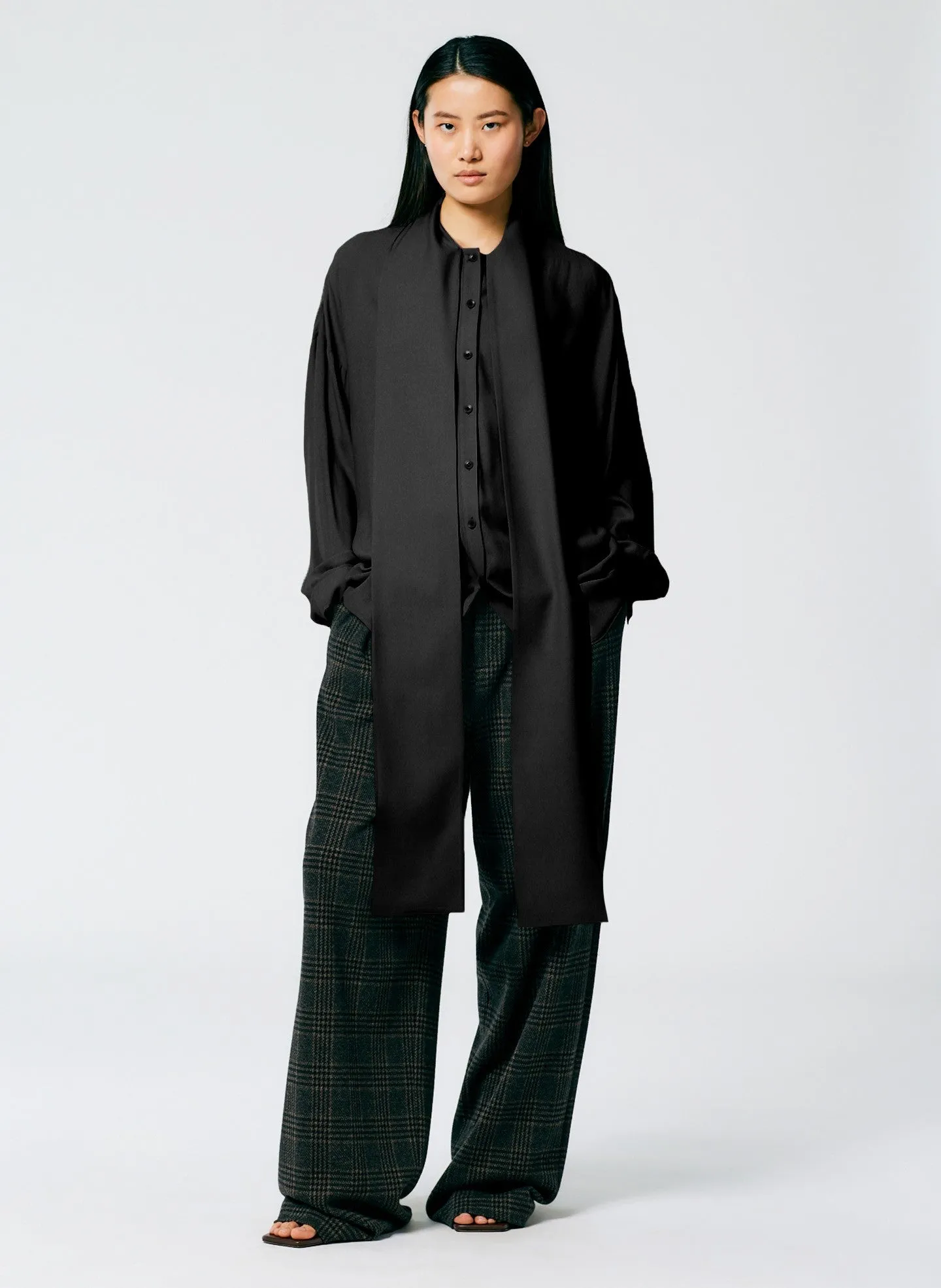 Feather Weight Eco Crepe Davenport Sculpted Shirt sold by Tibi product image thumbnail 3