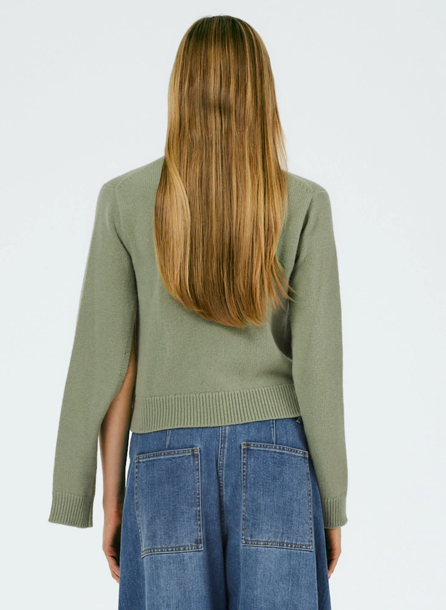 Soft Lambswool Shrunken Crewneck Pullover sold by Tibi product image thumbnail 3