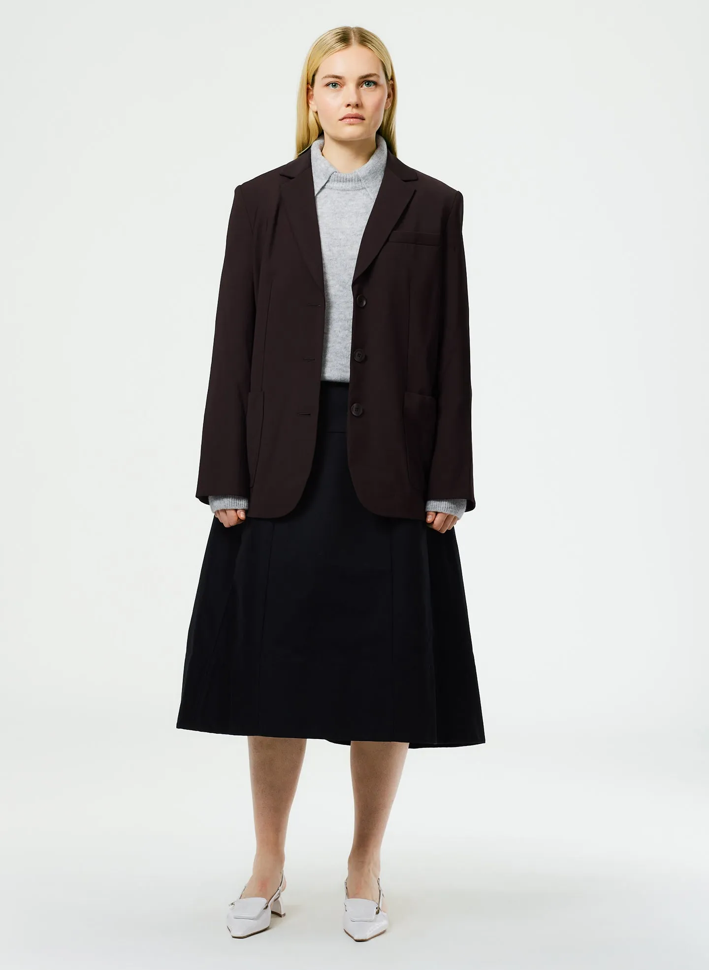 Sculpted Cotton Skirt sold by Tibi product image thumbnail 4