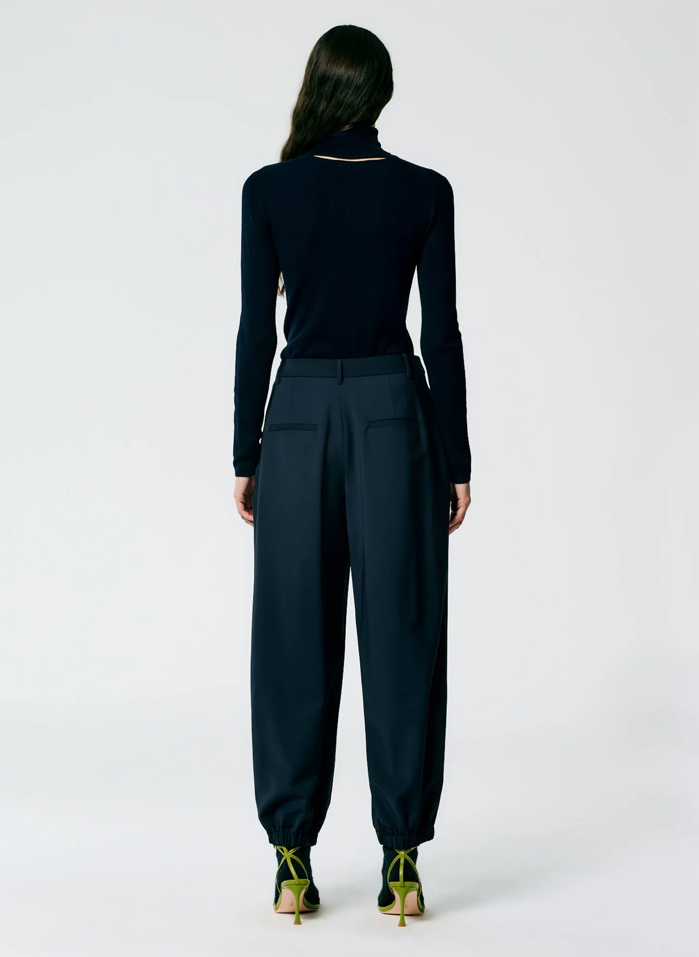 Tropical Wool Pleated Balloon Pant - Regular sold by Tibi product image thumbnail 4