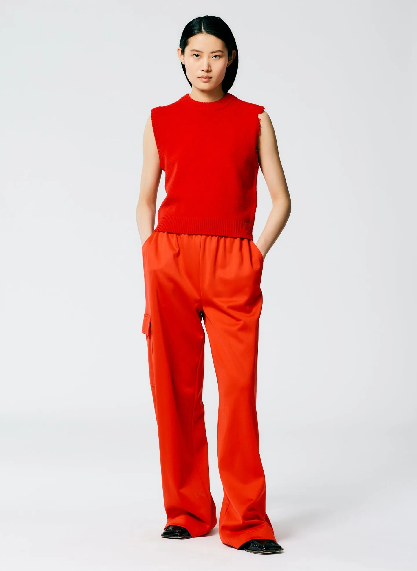 Soft Lambswool Distressed Vest sold by Tibi product image thumbnail 4