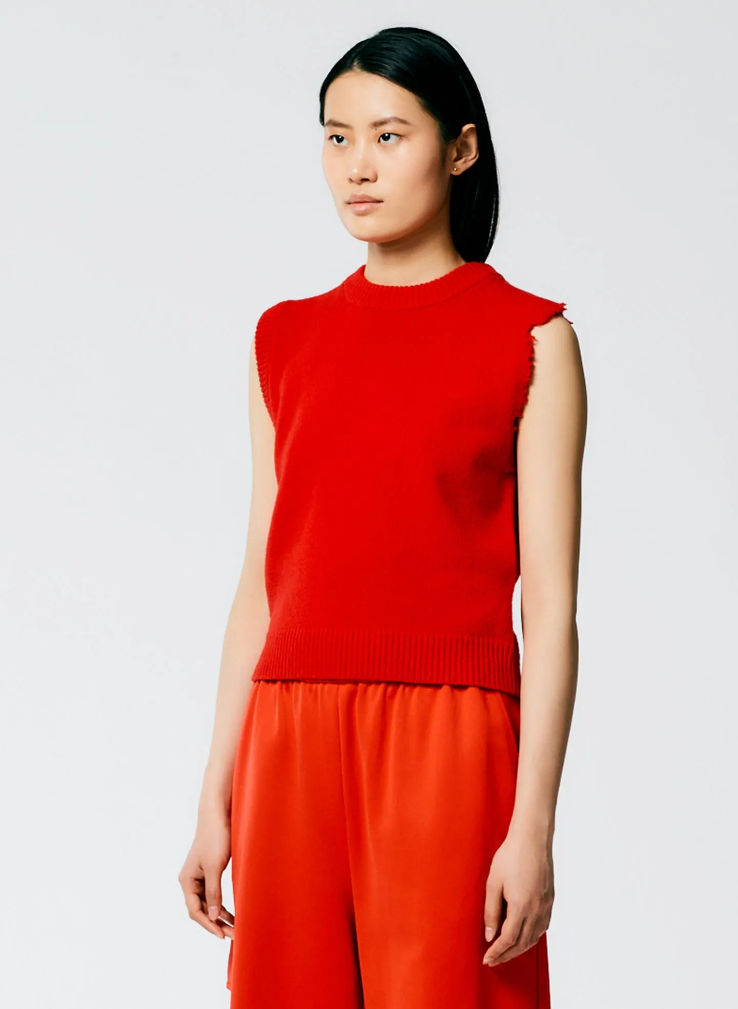 Soft Lambswool Distressed Vest sold by Tibi product image thumbnail 2