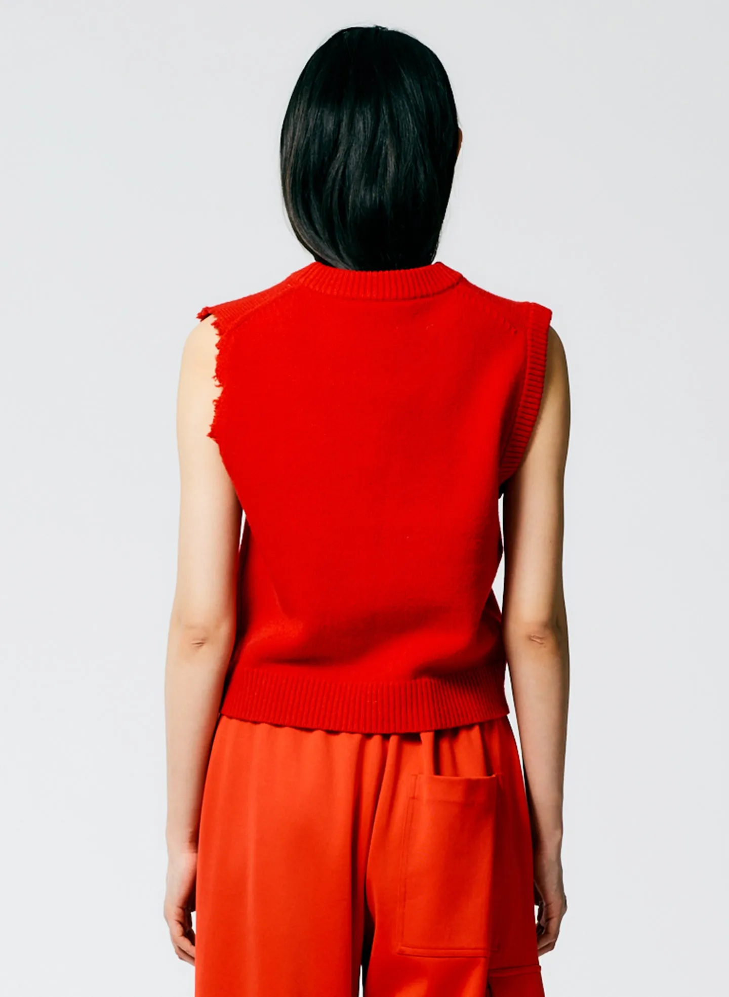 Soft Lambswool Distressed Vest sold by Tibi product image thumbnail 3