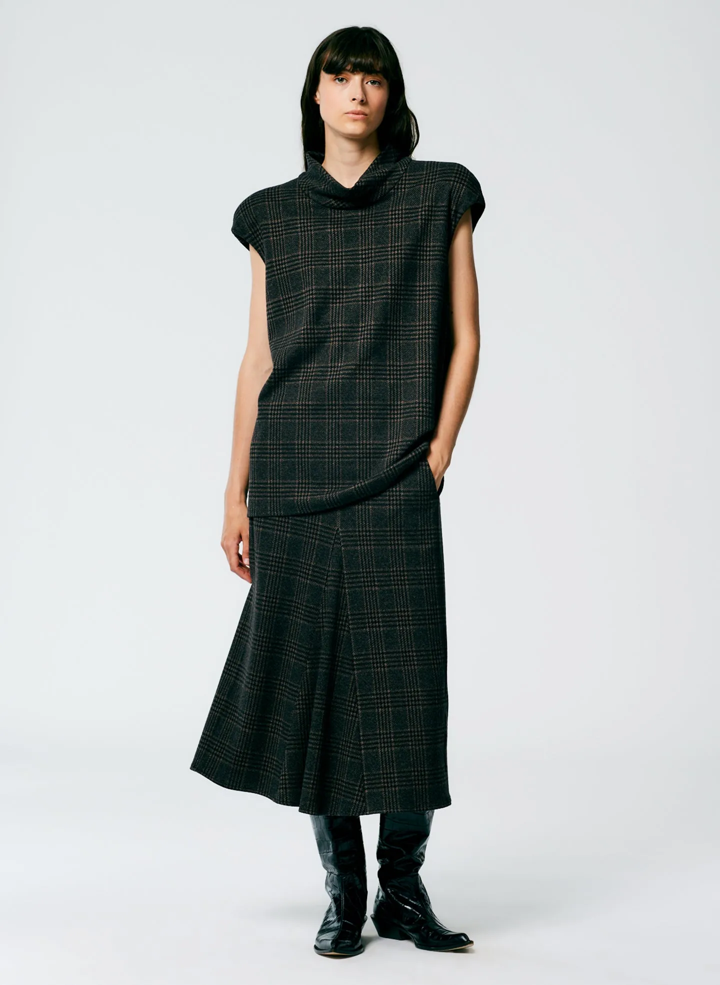 Lutz Knit Cowl Neck Sleeveless Top sold by Tibi product image thumbnail 4