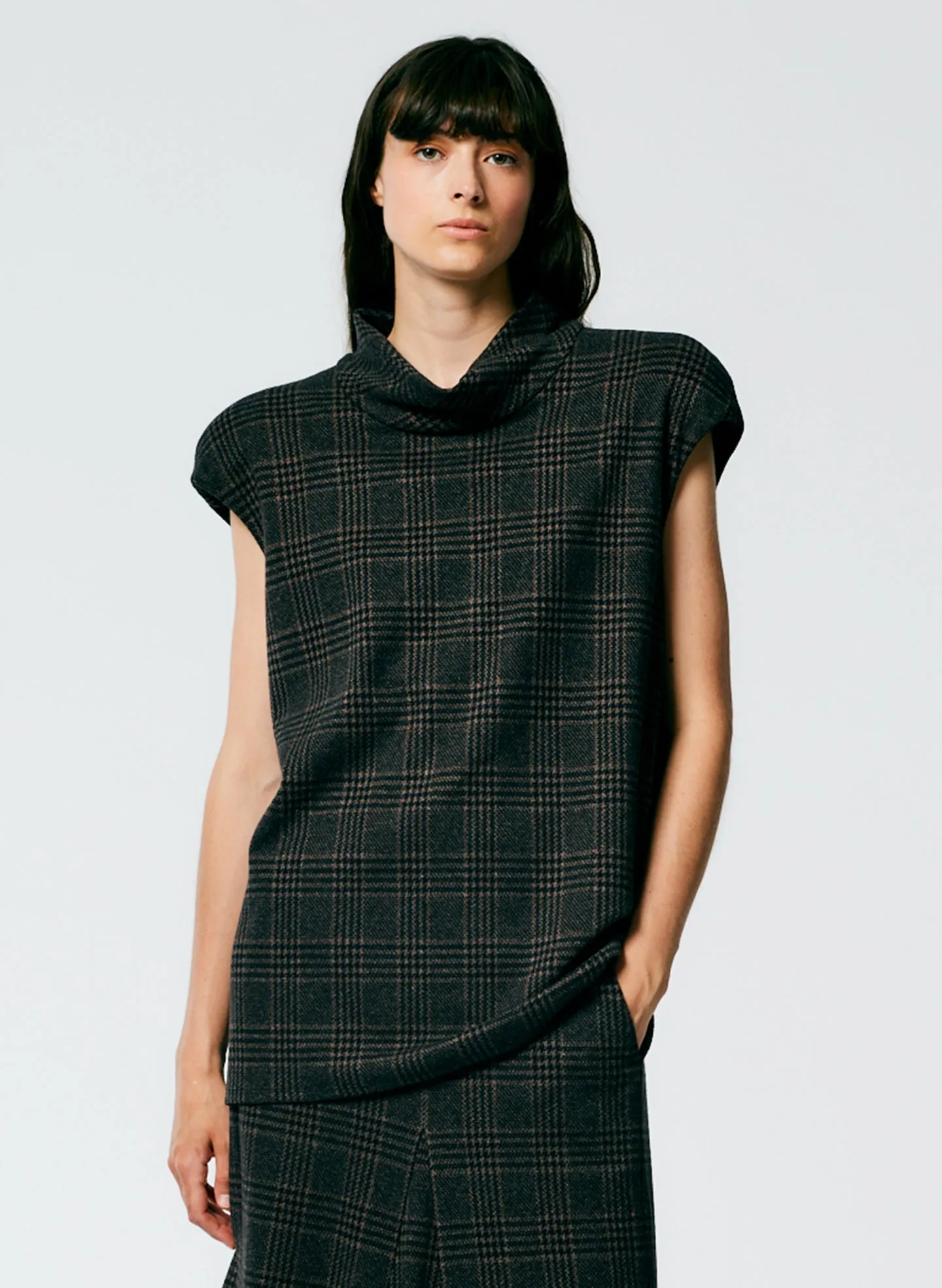 Lutz Knit Cowl Neck Sleeveless Top sold by Tibi