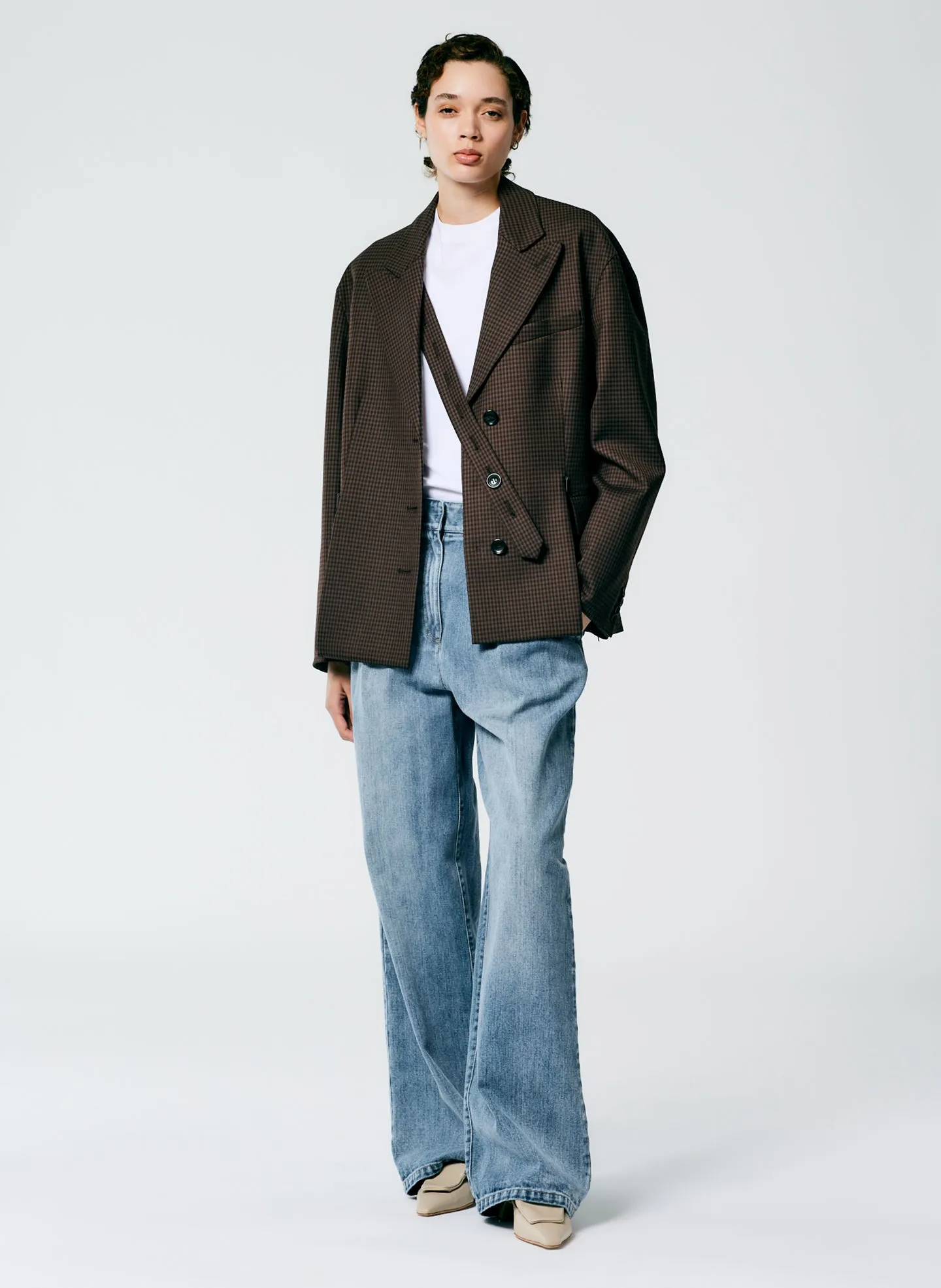 Jett Suiting Liam Blazer With Slit Zipper Detail sold by Tibi product image thumbnail 4