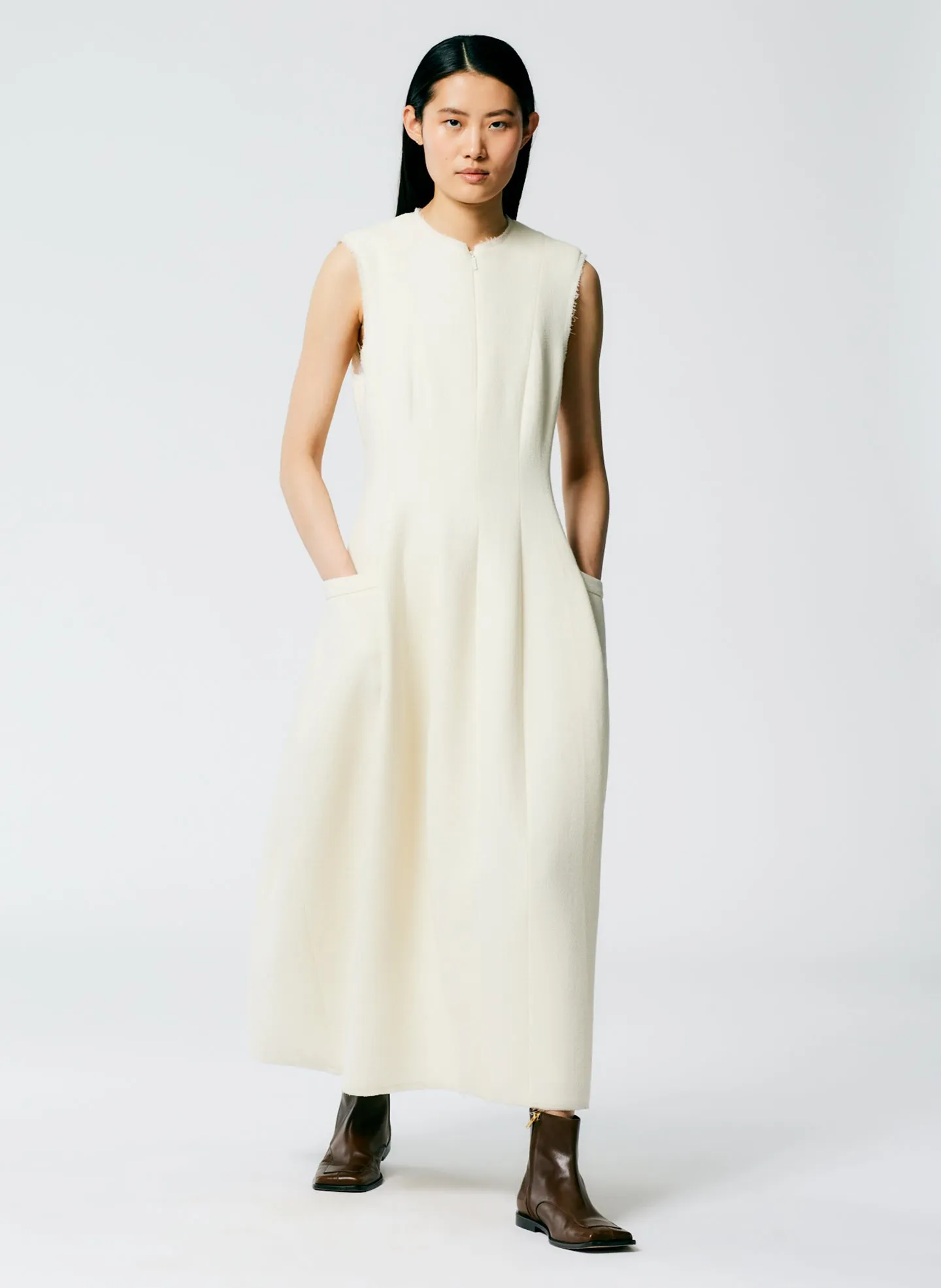 Melee Crepe Dress sold by Tibi product image thumbnail 5