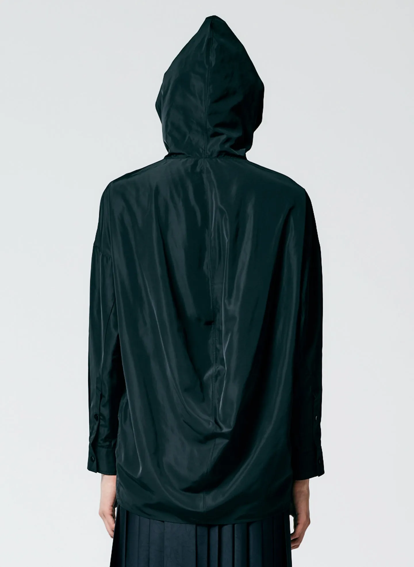 Italian Sporty Nylon Hoodie With Cocoon Back sold by Tibi product image thumbnail 4