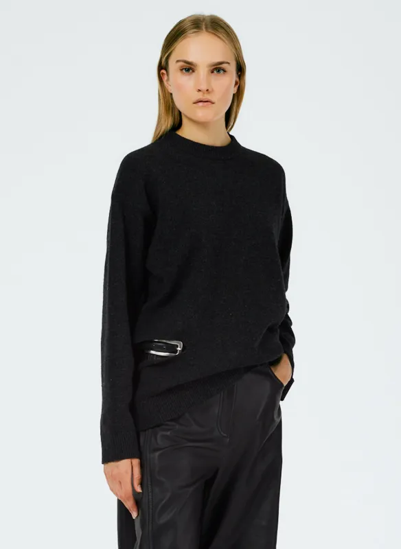Soft Lambswool Crewneck Easy Pullover made by Tibi