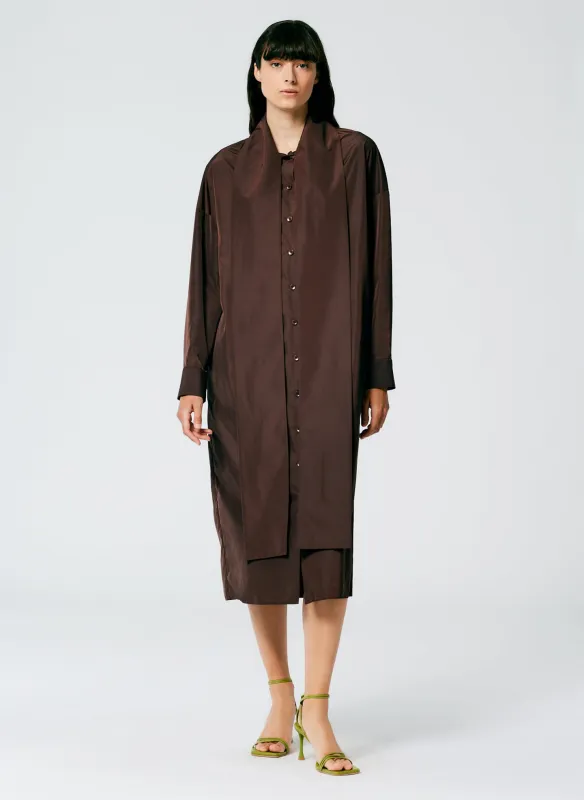 Italian Sporty Nylon Davenport Shirtdress made by Tibi