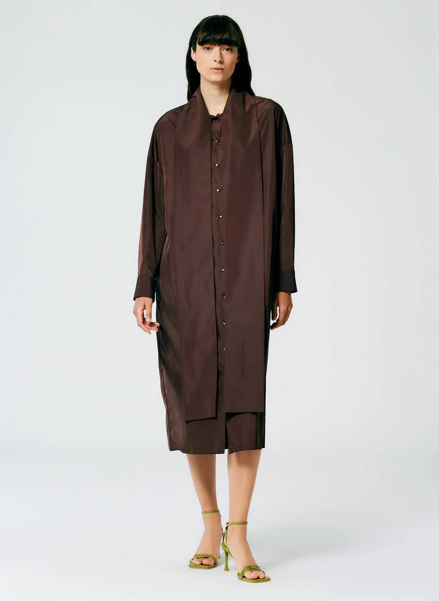 Italian Sporty Nylon Davenport Shirtdress sold by Tibi