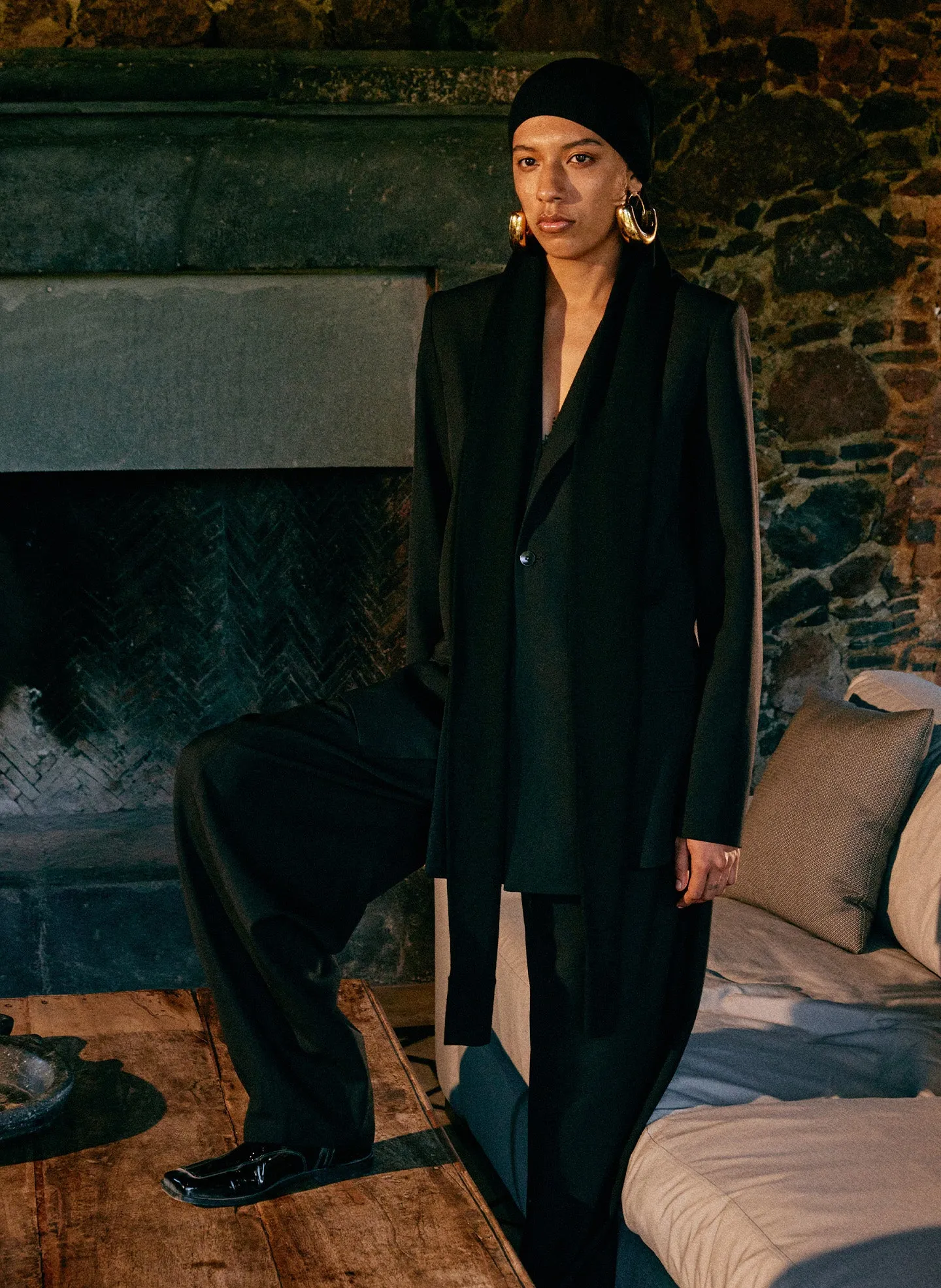 Refined Wool Tricotine Suiting Simon Trouser sold by Tibi product image thumbnail 2