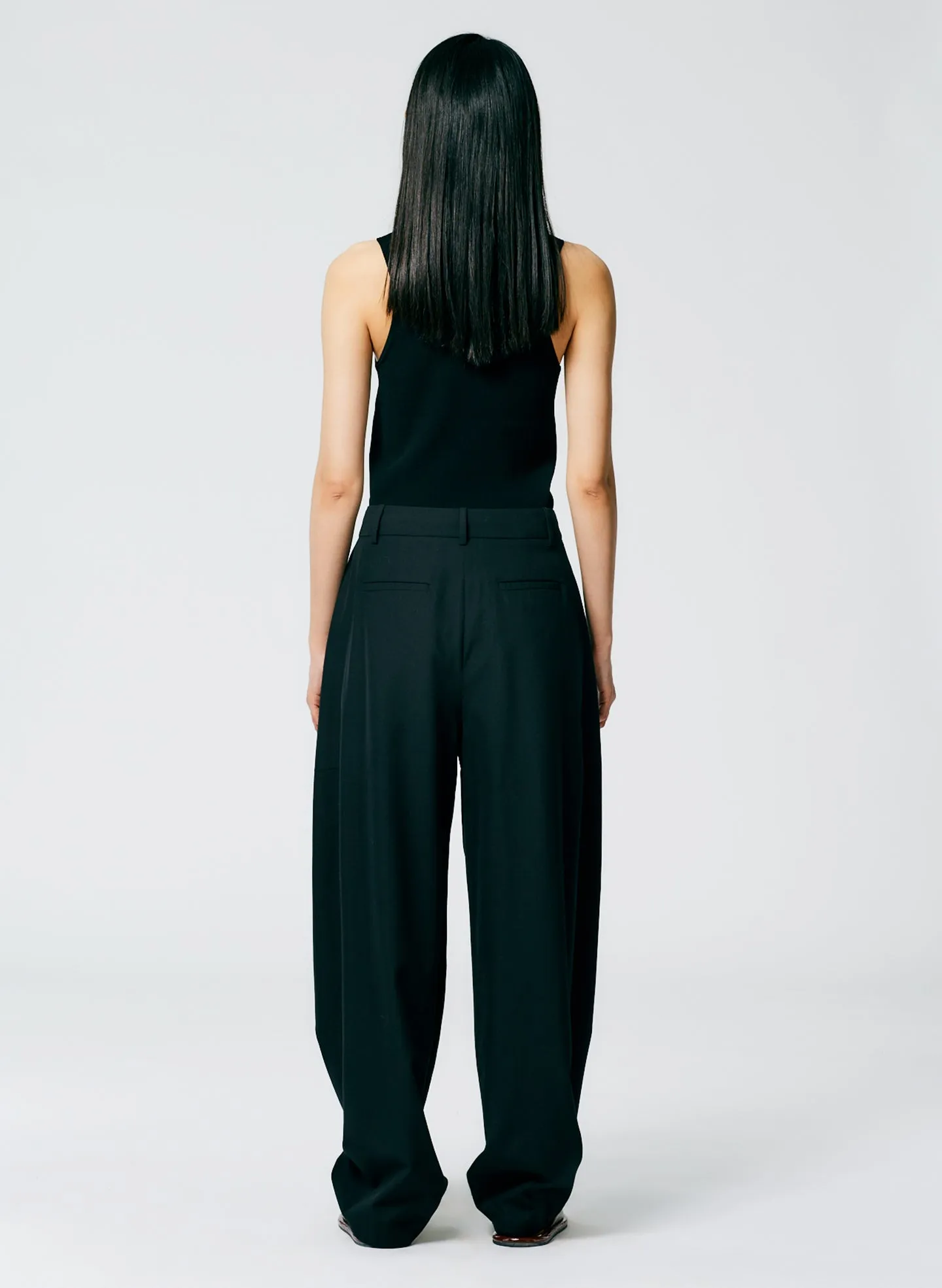 Refined Wool Tricotine Suiting Simon Trouser sold by Tibi product image thumbnail 4