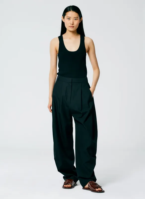 Refined Wool Tricotine Suiting Simon Trouser made by Tibi