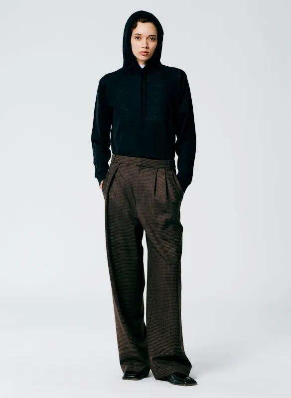 Jett Suiting Asymmetrical Pleat Stella Pant made by Tibi