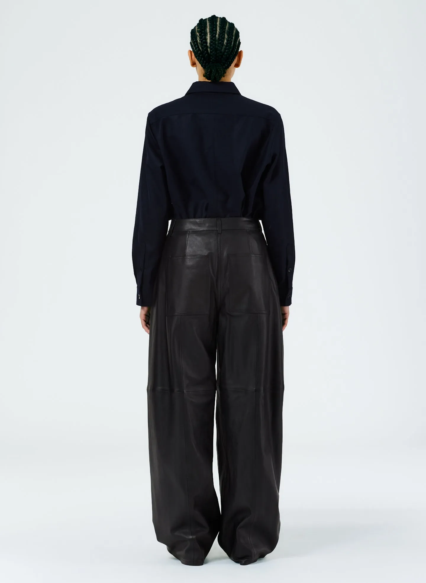 Leather Sid Pant - Petite sold by Tibi product image thumbnail 3